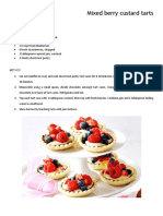 mixed berry custard tarts