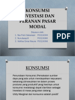 Konsumsi Investasi Dan Peranan Pasar Modal