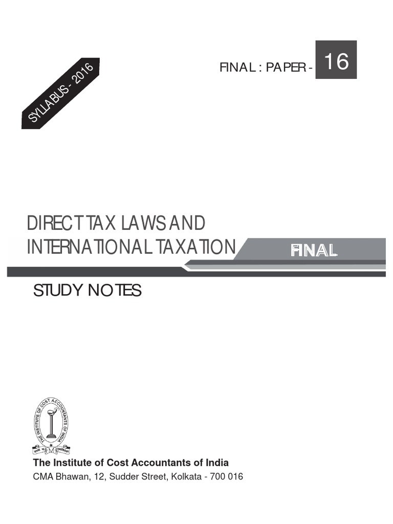 Paper 16 Revised | PDF | International Taxation | Tax Deduction