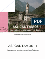 Asi Cantamos 1 Juan Antonio Espinoza Partitura PDF