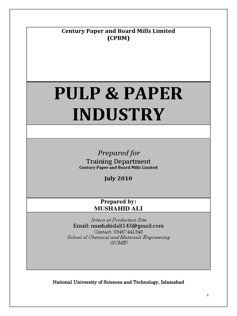 Overview of Century Paper Processes | PDF | Sodium Carbonate | Pulp (Paper)
