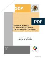 Desarrollo de Competencias en El Bachillerato General-Manual - Instructor