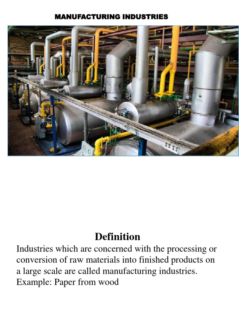 Overview of Manufacturing Industries | PDF | Steel Mill | Jute