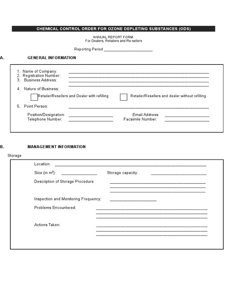 Annual Report Form - Ods | PDF | Business | Economies