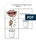 how sound travels through a cup phone