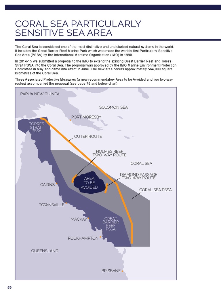 Coral Sea Particularly Sensitive Sea Area: Papua New Guinea | PDF
