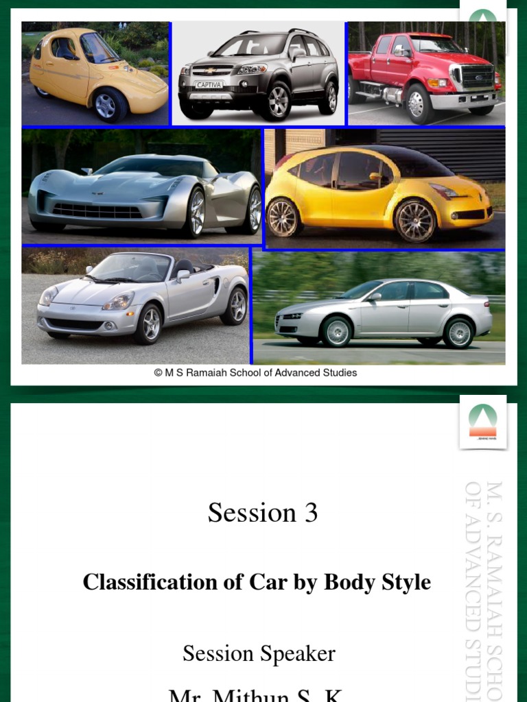 Session3 Classification of Car by Body Style PDF | PDF | Sedan ...