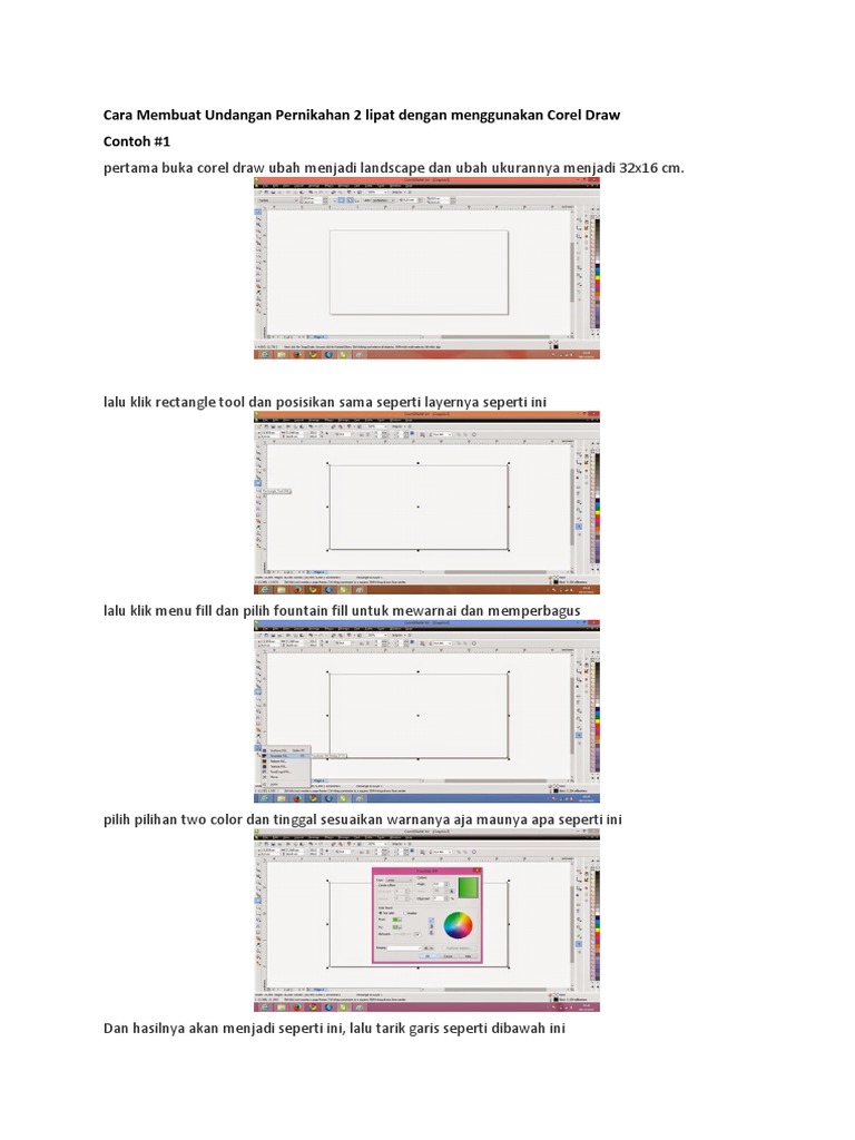 Ukuran Undangan Pernikahan Lipat 2 Berbagai Ukuran