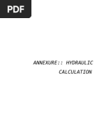 Annexure - Hydraulics Calculation