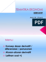 1-Matematika Ekonomi - Derivatif 29apr12