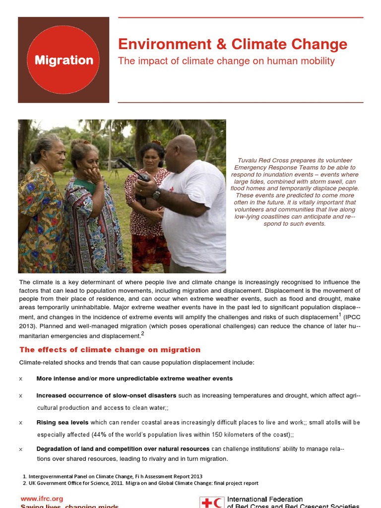 Climate Change and Migration Impact | PDF | Climate Resilience | Global ...