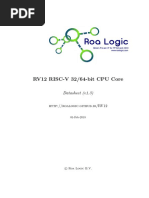 RoaLogic RV12 RISCV Datasheet