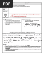 Evidence From Teacher's Records of Progress Evidence From Your Own Observations