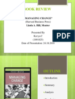 Managing Change Book Review