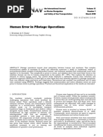 Human Error in Pilotage Operations