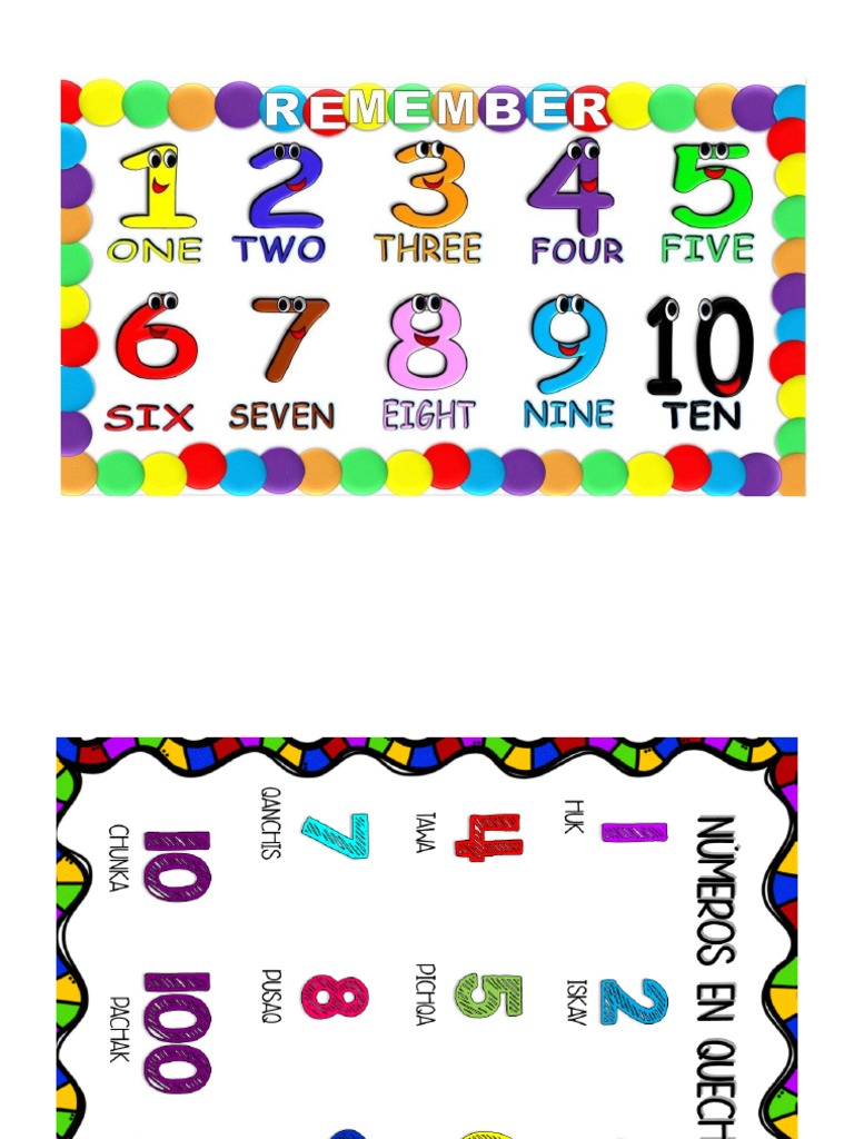 Los Numeros En Ingles Quechua Aymara Idiomas Prueba Gratuita