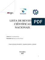 Revistas Nacionais Área Ciências Ambientais