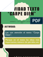 Actividad Carpe Diem