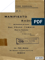 Franz Tamayo-Partido Radical