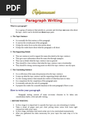 Paragraph Writing