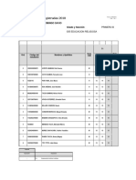 Reporte de notas registradas 2018 Secundaria Domingo Savio