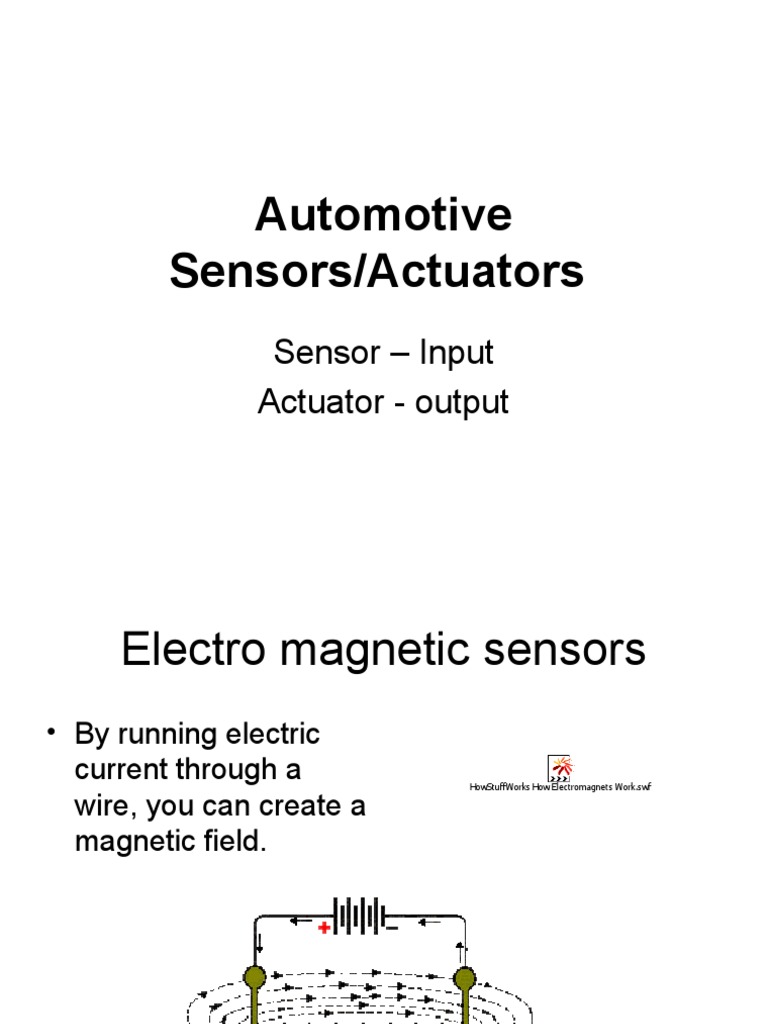 Automotive Sensors/Actuators Sensor Input Actuator Output PDF