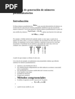 Métodos de generación de números pseudoaleatorios