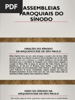 Assembleias Paroquiais Do Sinodo Arquidiocese de São Paulo
