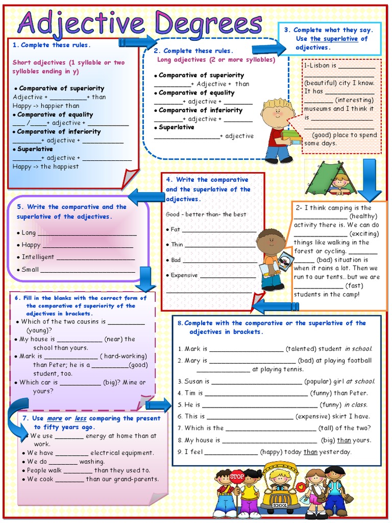 Adjective Degrees | PDF | Philology | Language Arts & Discipline