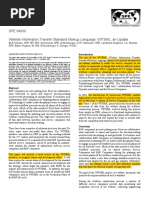 SPE 84066 Wellsite Information Transfer Standard Markup Language, WITSML, An Update