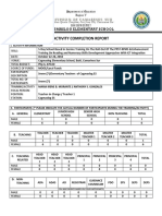 Activity Completion Report: Cagmaslog Elementary School