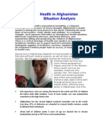 Health in Afghanistan Situation Analysis