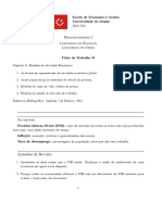 Macroeconomia I - Medidas da Atividade Económica