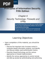 Principles of Information Security, Fifth Edition: Security Technology: Firewalls and Vpns