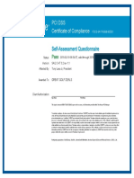 Trustwave Compliance Certificate