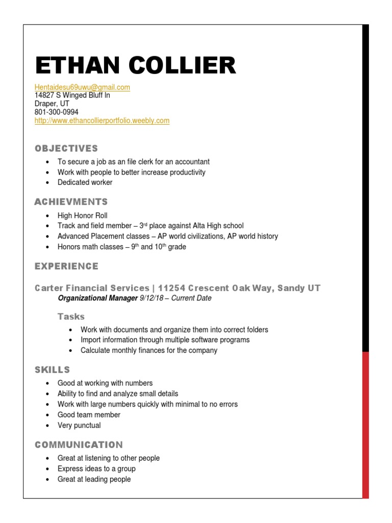 Resume Ethan | PDF