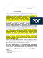 Castro, V. 2009 La Oralidad y Su Importancia en La Transmisión de Técnicas y Valores DESTACADO