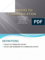 Barriers to Communication Presentation