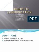 Barriers To Communication Presentation