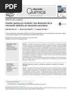 1 Enseñar Química en Contexto. Una Dimensión de La Innovación Didáctica en Educación Secundaria PDF