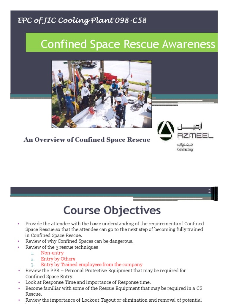 Confined Space Rescue Overview | PDF | Occupational Safety And Health ...