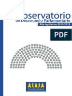 Informe de Desempeño Parlamentario 2018