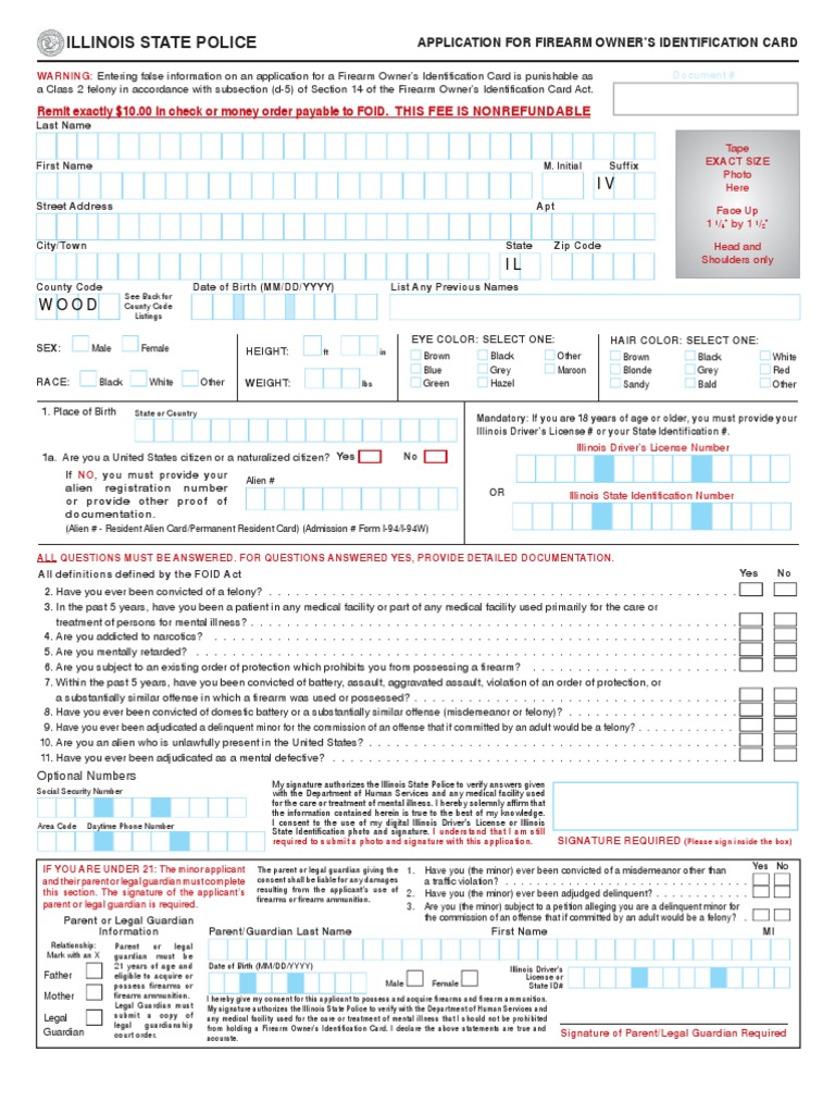 Smart FOID Application | PDF | Legal Guardian | Identity Document