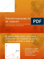 Transformaciones Lineales de Rotación