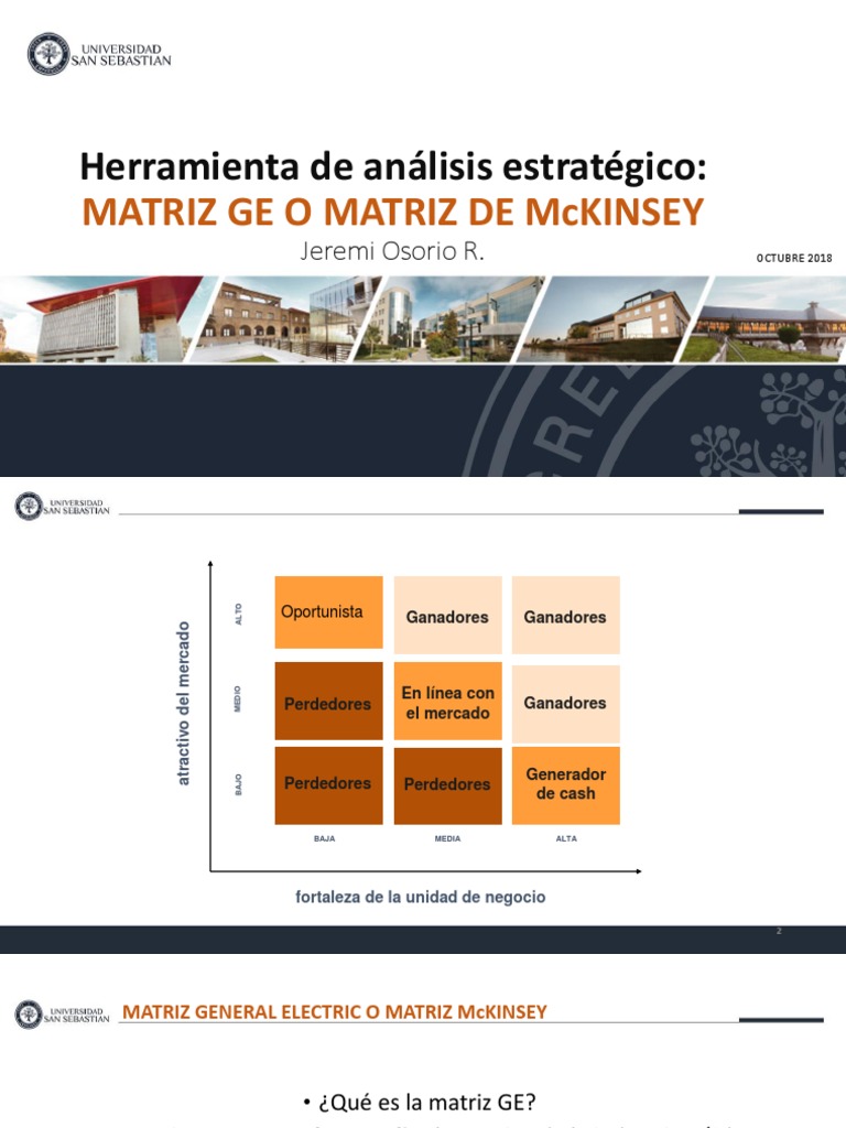 PDF Matriz GE | PDF | Mercado (economía) | Negocios económicos
