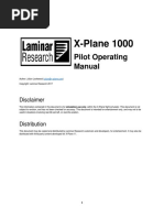 X-Plane 1000: Pilot Operating Manual