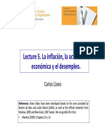 Lecture 5. La Inflación, La Actividad Económica y El Desempleo