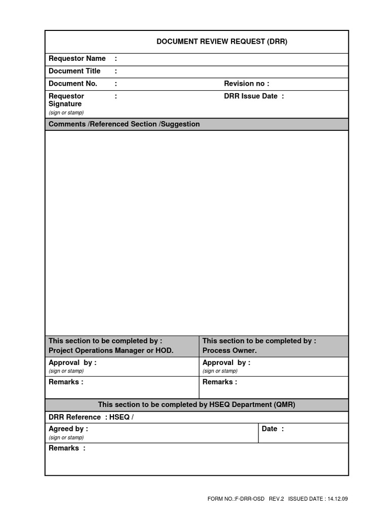 Document Review Request Process Guide | PDF | Government | Business