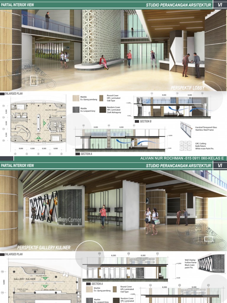 Architectural Design Interior Perspectives | PDF