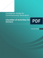 Guide For Commissioning Generation